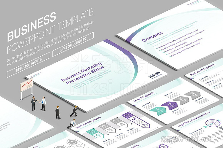 PPT模板 Business Powerpoint Template vol.17