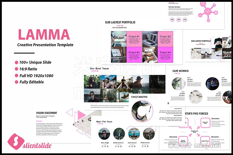 PPT模板 Lamma Business Presentation Template
