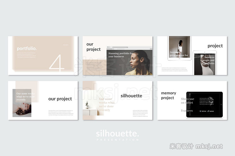 PPT模板 Silhouette Keynote Template