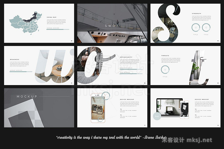 PPT模板 Clean Creative PowerPoint Template