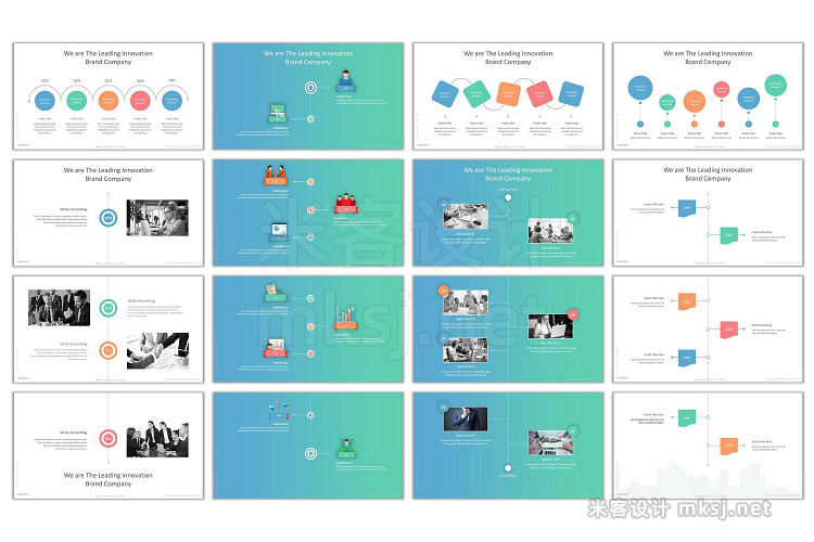 PPT模板 Rise Business Powerpoint