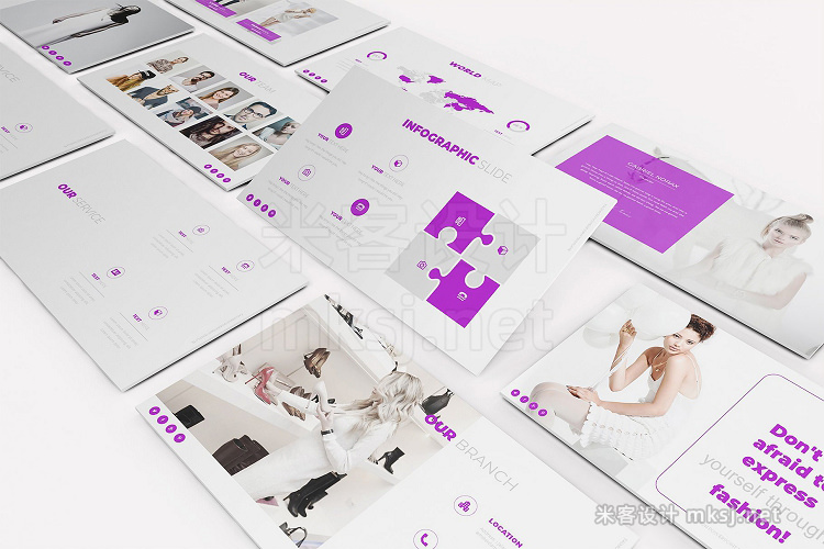 PPT模板 Fashion Google Slides Template