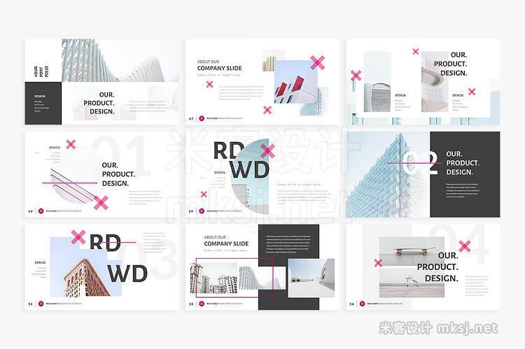 PPT模板 REDWOOD Powerpoint Template