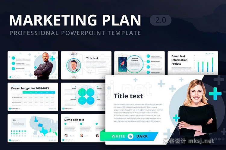 PPT模板 Marketing Plan 2.0 for PowerPoint